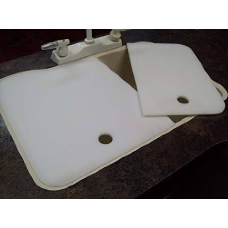 1925, 60/40 Kitchen Sink Covers - White - American Stonecast Products, Inc.